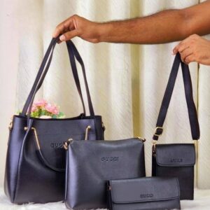 4 piece combo bag -Black